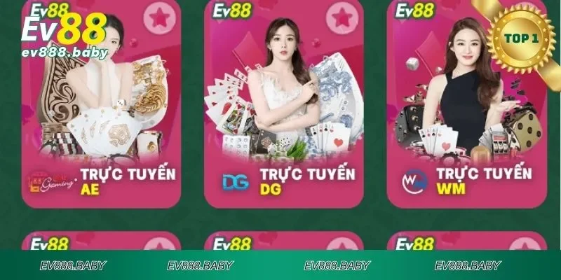 Thông tin cơ bản về sảnh casino EV88